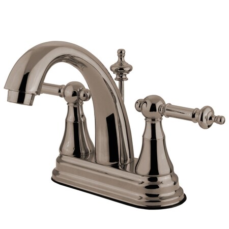 Kingston Brass KS7618TL 4" Centerset Bathroom Faucet, Brushed Nickel KS7618TL